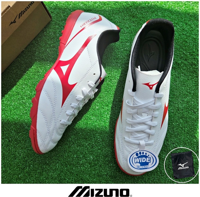 미즈노 모나르시다 폴가도 TF AG발볼넓은 3E 축구화 풋살화 신발주머니포함