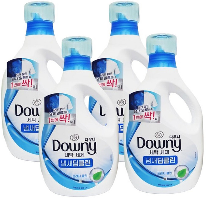 액체 세탁 세제 블루 1.9L 4개 일반 드럼 겸용