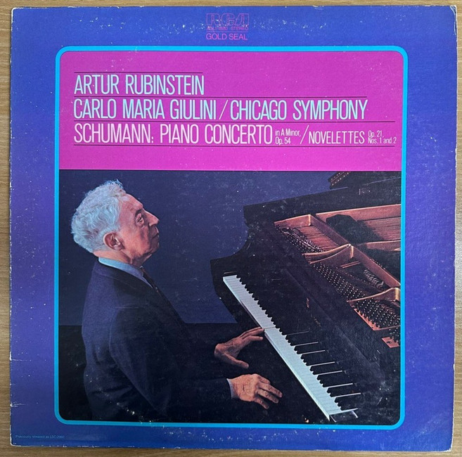 중고LP) Schumann - Piano Concerto In A Minor Op.54(Rubinstein피아노/Carlo Maria Giulini지휘) 음반NM-