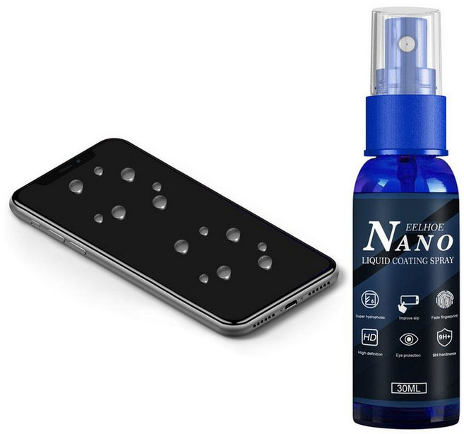 전화 화면 나노 코팅제 액체 보호기 스프레이 폰 태블릿 용 지문 방지 스크래치 소수성 폴란드어, 1개