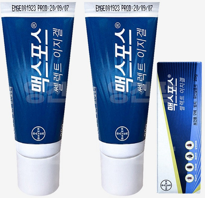 바이엘 맥스포스 셀렉트 이지겔 바퀴벌레약, 2개, 20g