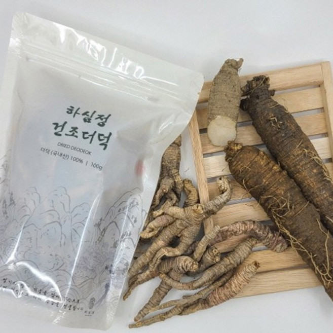 찬들마루 100％ 국내산 횡성 하심정 건조더덕 200g, 1개, 상세 설명 참조