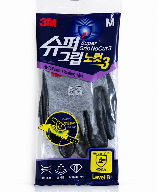 쓰리엠 슈퍼그립 노컷3 양손 착용 세트, 4세트