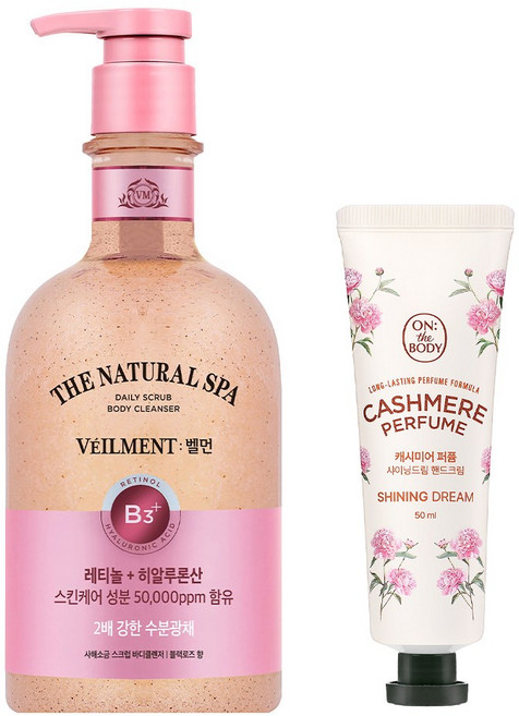 벨먼 스파 수분광채 바디워시 600ml (3종 택1), 600g, 1개, 블랙로즈