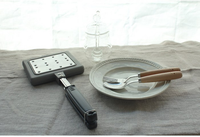 히로유키 인덕션 일본 정품 와플팬 크로플 스기야마 샌드위치메이커, 1개