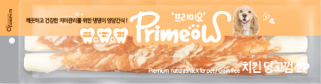 프리미요 강아지 초대형 스틱껌 18인치 2p, 치킨, 250g, 1개