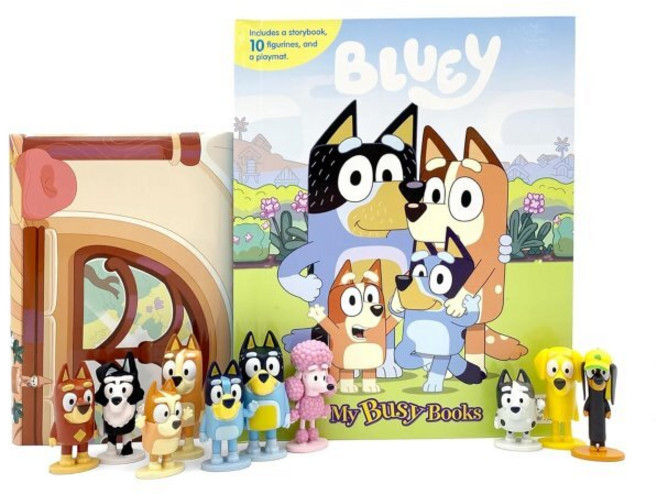 BBC Bluey My Busy Books - 블루이 비지북 피규어 책