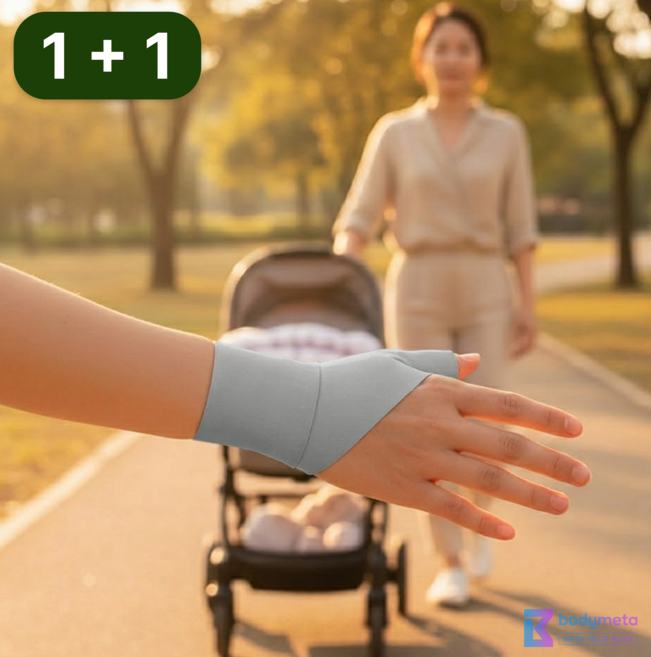 바디메타 임산부 엄지 손목보호대 출산 육아 양손 2P 항균 선물세트