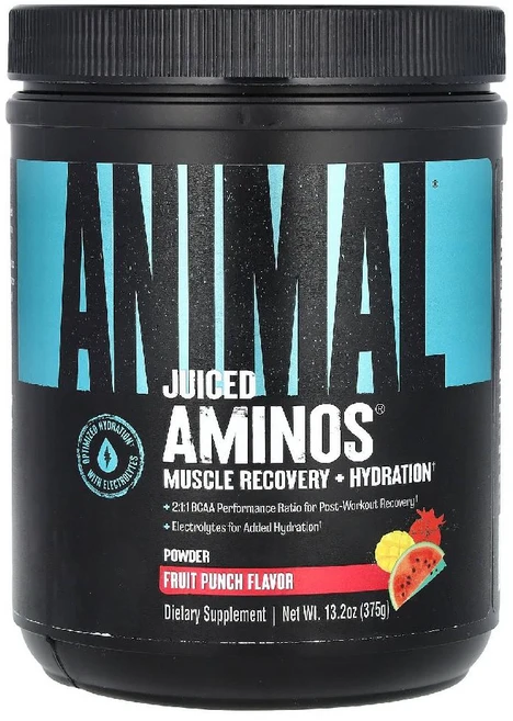 애니멀 Juiced Aminos 분말 과일 펀치, 1개, 375g - 쿠팡