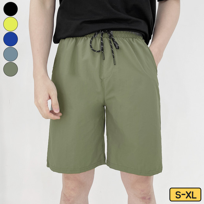 여리진 남성용 아노락 밴드 반바지 바스락 팬츠 빅사이즈까지 팬츠 바지 휴가/바캉스/비치룩