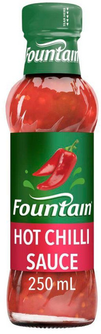 파운틴 Fountain Hot Chilli Sauce 핫 칠리 소스 호주, 250ml, 12개