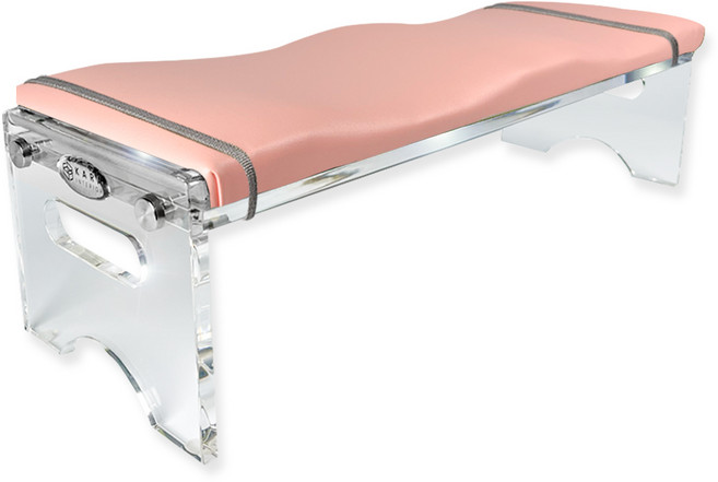 네일 손목 테이블 받침대 시술대 하이그로시 아크릴+탈부착 상판쿠션 세트, B-SET, 1개, 02)핑크