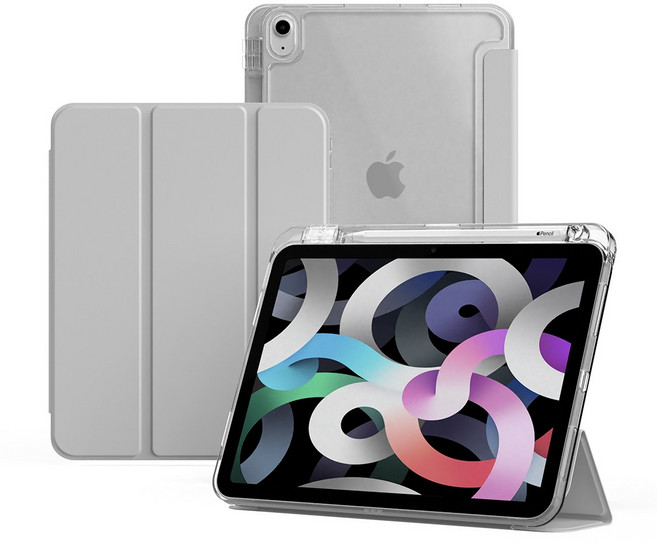 아이드 아이패드 클리어아머 애플펜슬 수납 케이스, 웜그레이, 1개