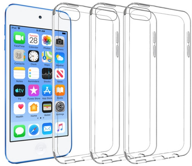 GRAYCO 아이팟 터치 7세대 전용 슬림핏 케이스, 투명