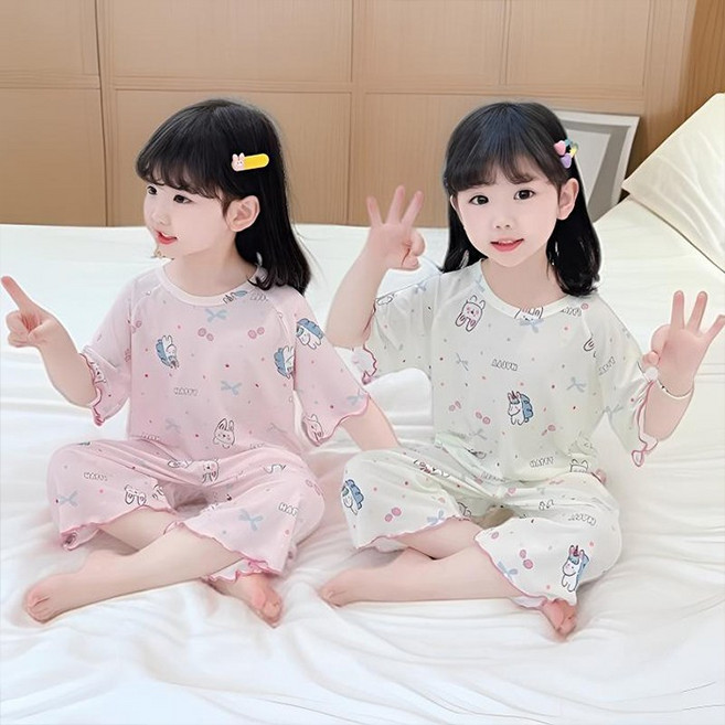 소소키즈 여아 유니콘 실내 상하복 아동 키즈 주니어 파자마 홈웨어