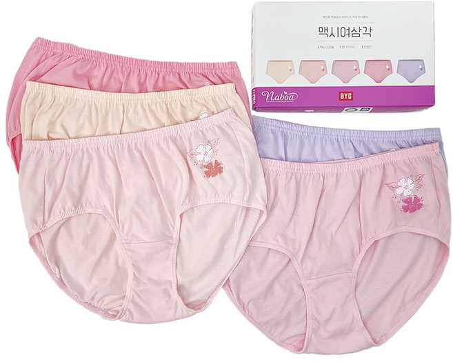 BYC 여성팬티 부인용 순면 맥시 팬티