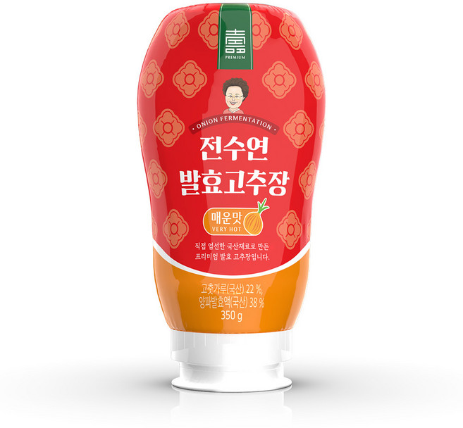 전수연 양파발효 설탕제로 고추장 350 튜브형 매운맛, 1개, 350g