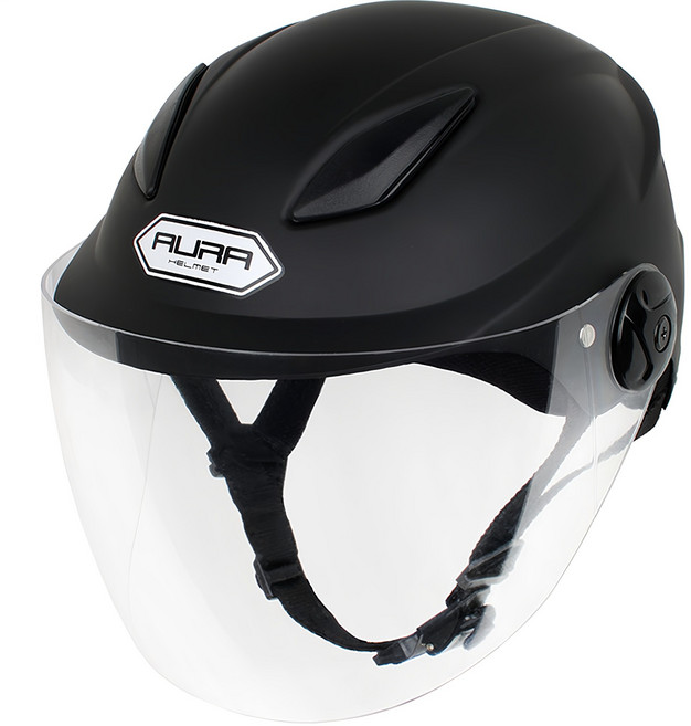 아우라헬멧 JX-1S 오토바이 헬멧, 무광블랙
