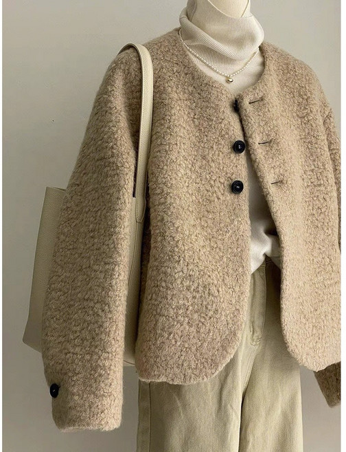 여성 뽀글이 후리스 플리스 자켓