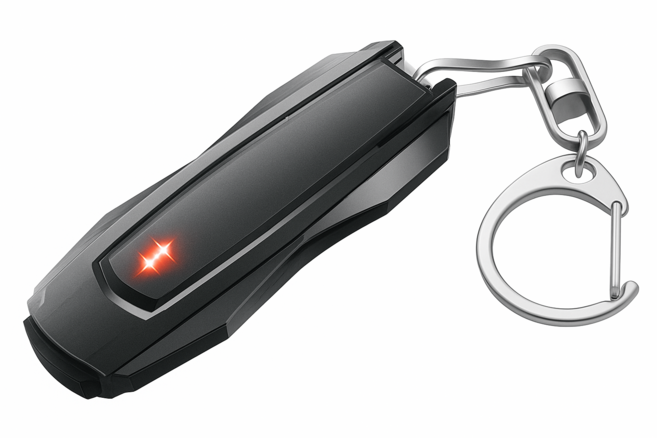 넥토스 휴대용 정전기 방지 제거기 키링 키홀더 열쇠고리, 1개, 블랙