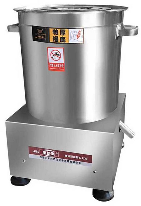 식품 탈수기 횟집 아나고 건조기 샐러드용 야채 배추, 3. 무소음 스테인리스 스틸 (15리터), 1개