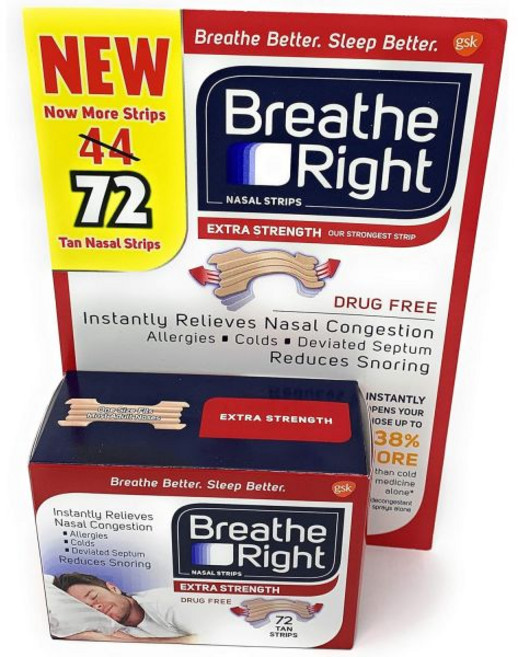 브리드 라이트 엑스트라 코 수면 스트립 72개입 프리미엄 팩, 1개