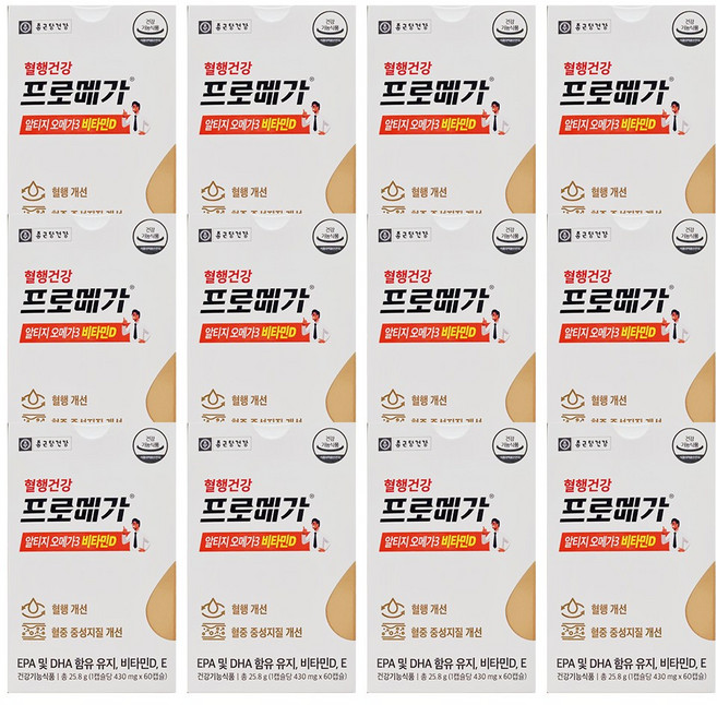 종근당건강 프로메가 알티지 오메가3 듀얼 비타민D, 720정, 1개