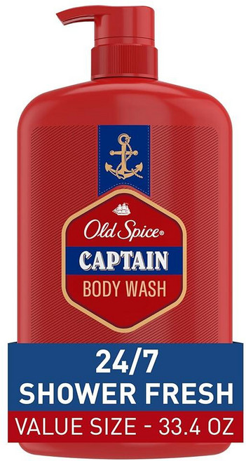 올드스파이스 Old Spice 남성용 리프레싱 바디 워시 3X 디펜스 24/7 샤워 프레쉬 오래 지속되는 향기 레드 컬렉션 베르가못 향이 나는 캡틴 946.9g(32, Old Spice 남성용 리프레싱 바디 워시, 3X 디, 946.9g