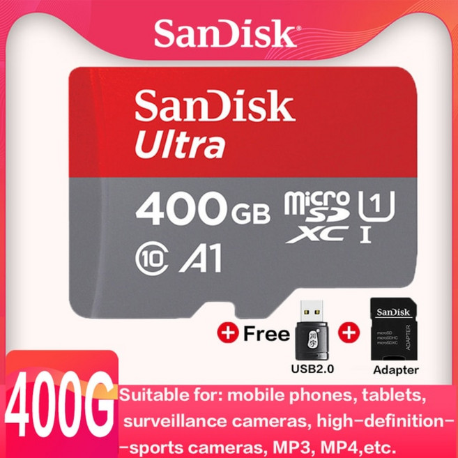 Sandisk Ultra Extreme PRO 메모리 카드 A2 U3 V30 1 테라바이트 512GB 400GB 256GB 64GB UHS-I A1 TF 마이, 14 A1-400G-C286, 1개