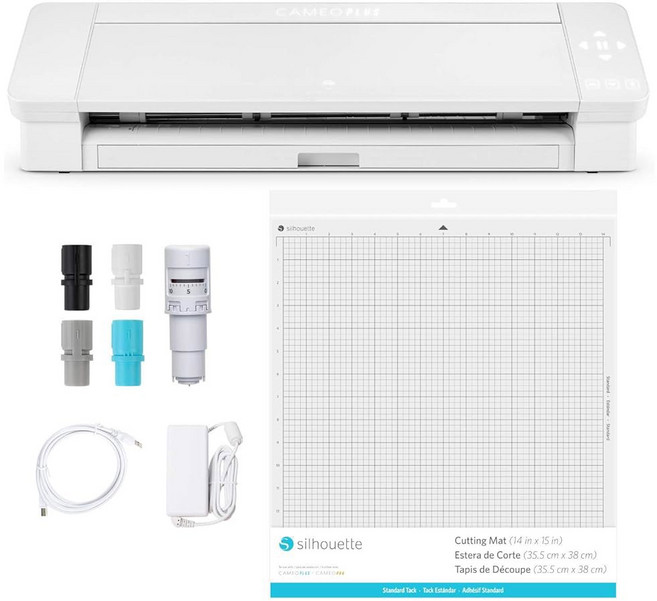 실루엣 카메오 4 플러스 15인치 버전 - 커팅 매트 전원 코드 롤 피더 내장 스튜디오 소프트웨어, Cameo 4 Plus