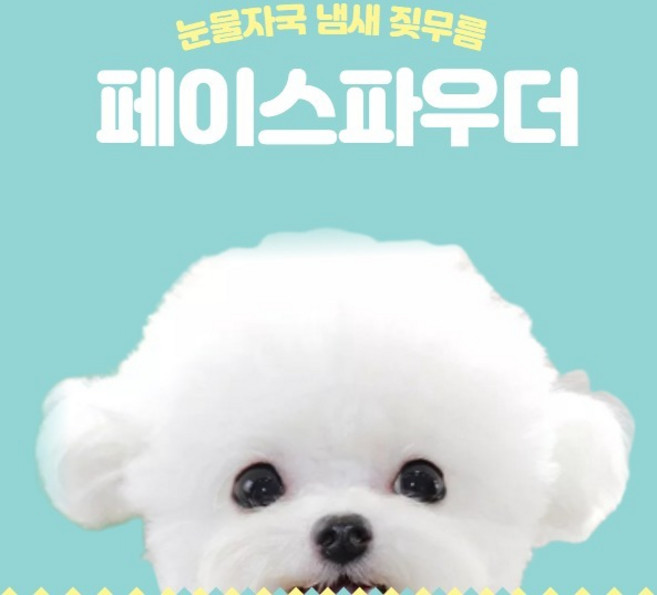 퍼피러브 강아지 눈물 파우더 눈물자국 지우개 냄새제거 눈꼽 짖무름 습진 가려움 샴푸 연고 세정제, 눈물자국 눈물냄새 - 페이스파우더, 1개