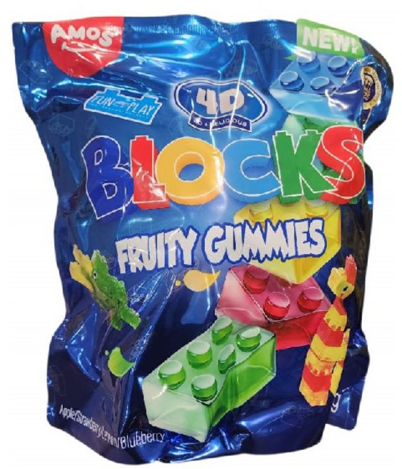 AMOS 4D 블록 젤리 구미 과일젤리 / 코스트코, 2개, 1.68kg