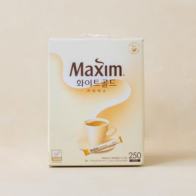 맥심 화이트골드 커피믹스, 1개, 250개입, 11.7g