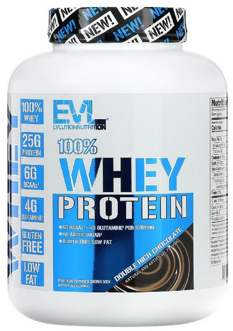 이블루션뉴트리션 단백질 쉐이크 WHEY 프로틴 더블 리치 초콜릿 헬스 분말 2.268kg