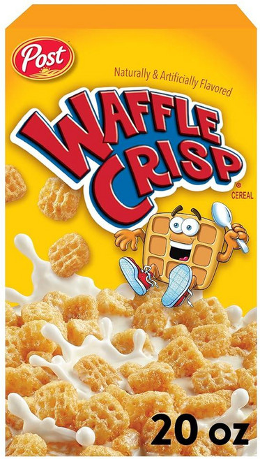 와플 크리스프 브렉퍼스트 시리얼 달콤한 모양 591.5ml20온스 박스 240476, Post 와플 크리스프 브렉퍼스트 시리얼, 달콤한 와플, 1개
