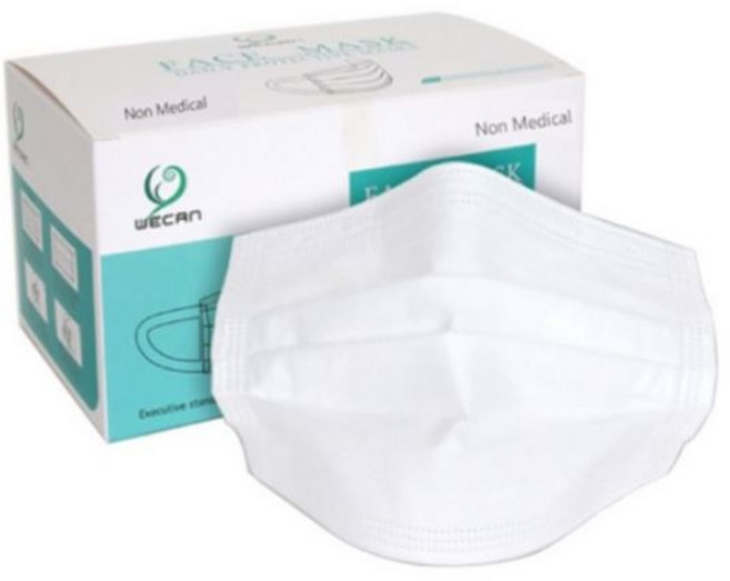 3중 필터 덴탈 마스크 화이트, 50개입, 1개