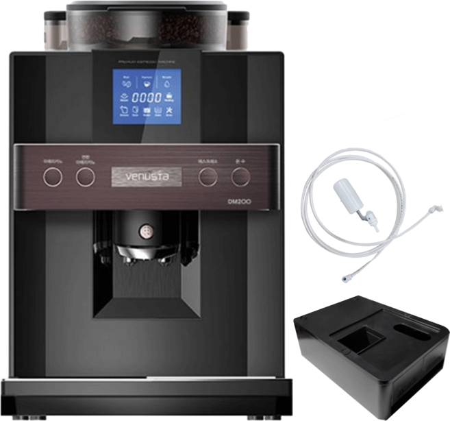 동구전자 DSK-DM200 전자동 원두 커피 머신, one color, DM200+대용량슬러지+직수연결장치