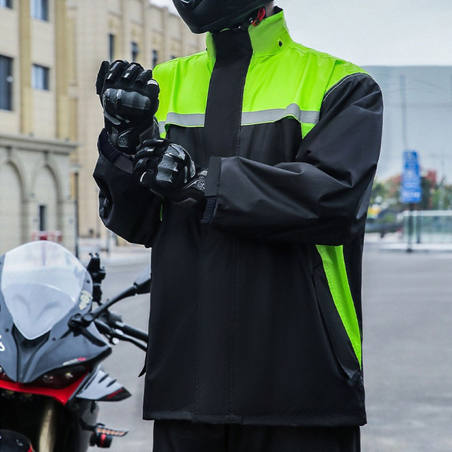 아르디스 라이딩 남자 배달 우비 상하세트, 그린