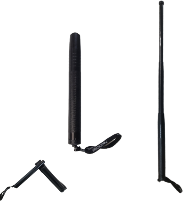 무디 호신용 3단봉 경찰 호신용품 삼단봉 경찰봉 진압봉 블랙, 검정, 7개