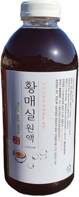 지리산산골 3년숙성 토종 황 매실원액 1000ml 자연발효 숙성, 1개, 1L, 1개입, 1L