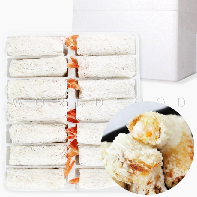 월드푸드 냉동 베트남 그물망네트 새우짜조롤 350g CHA GIO RE CON TOM, 26개