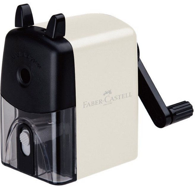 파버카스텔 핸들 연필깎이 1개, 화이트