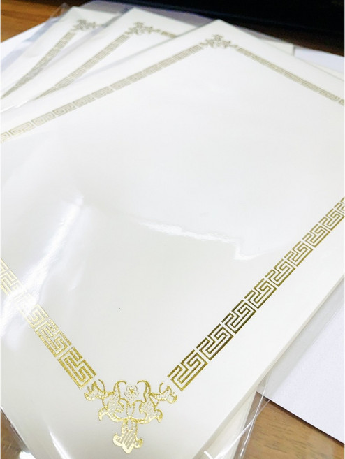 A4空白獎狀紙(10張入/包) 直橫通用款, 1個, 白