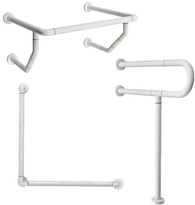 裕華 ABS系列 P型面盆L型扶手 衛浴安全輔助 防滑耐磨 40x40cm T-110B T-050B T-111B, 1個