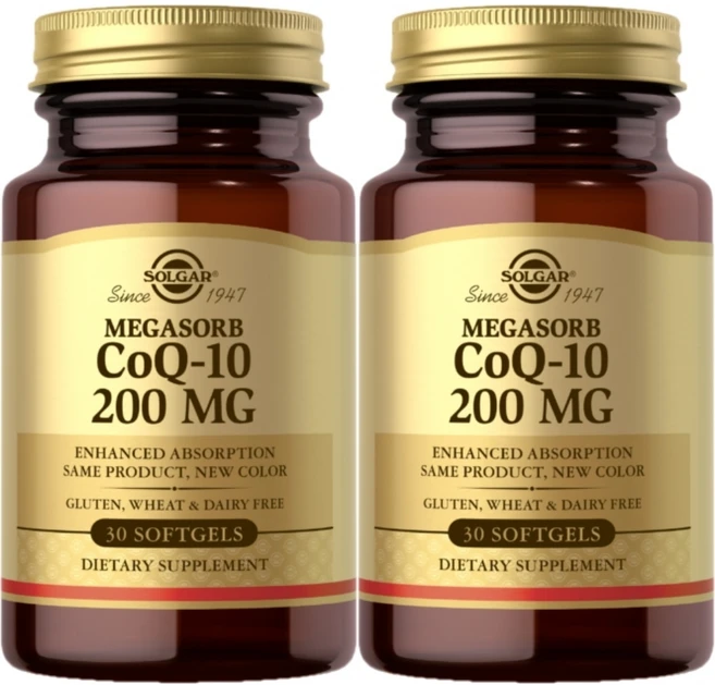 솔가 메가솔브 CoQ10 코큐텐 200mg, 2팩, 30정 - 쿠팡