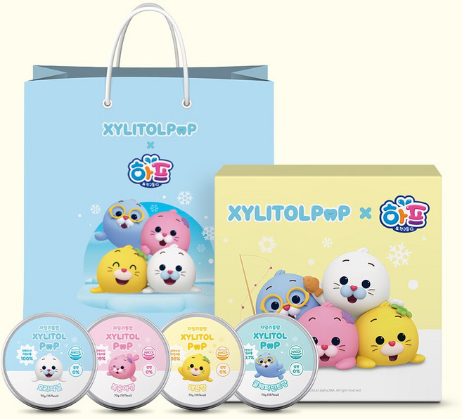 하프와 친구들 자일리톨 수제캔디 4종 선물세트, 1개, 280g