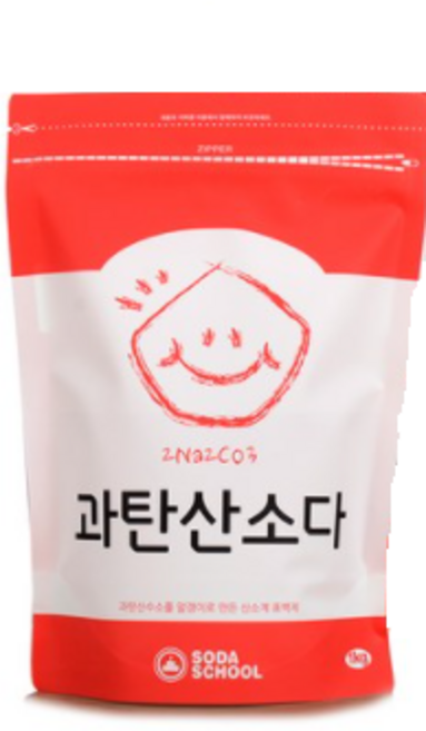 소다스쿨 산소계 표백제 과탄산소다, 1kg, 2개