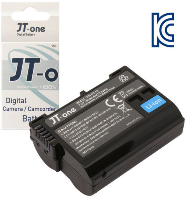 제이티원 니콘 EN-EL15/A/B 호환 배터리 DSLR D7000/D800/D600/D800E