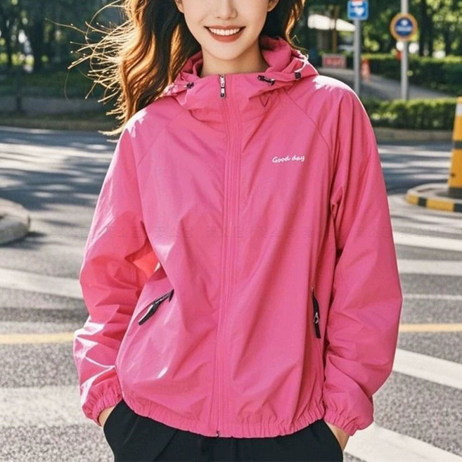 꽃소담 여성 여름 경량 등산복 후드 집업 자켓 자외선차단 얇은 윈드 재킷 HXY26A765