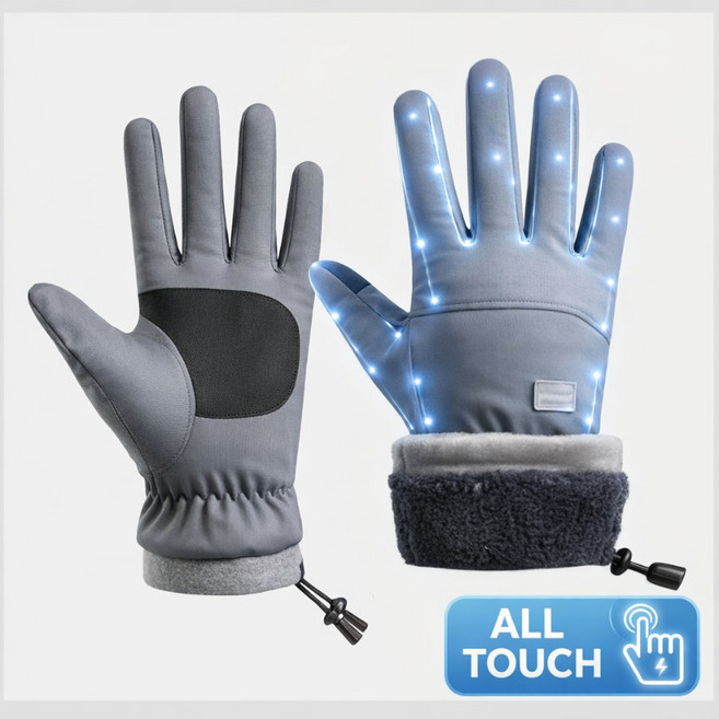 IFNA 스마트폰 방한장갑 모든부위 터치가능 미끄럼방지 기모내피 방수